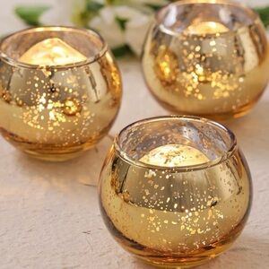 Gold votive candle holders - 32